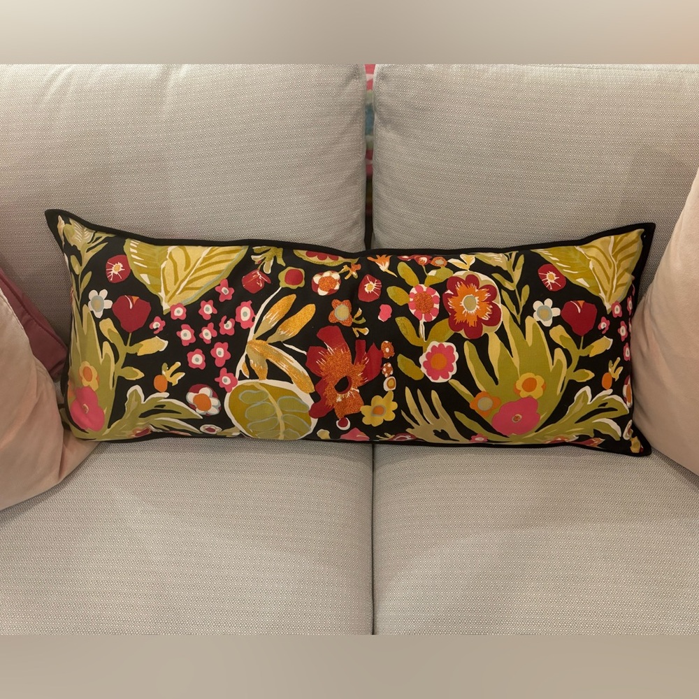 Pottery Barn Tropical Lumbar Pillow